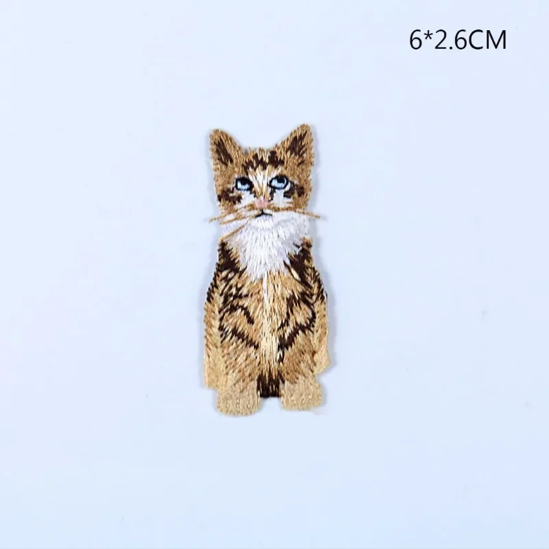 ملصق قماشي مطرز بحافة محروقة راقية، غزال سيكا، قطة، ثعبان الذئب، إكسسوارات ملابس الحيوانات الصغيرة، فتحات شارة