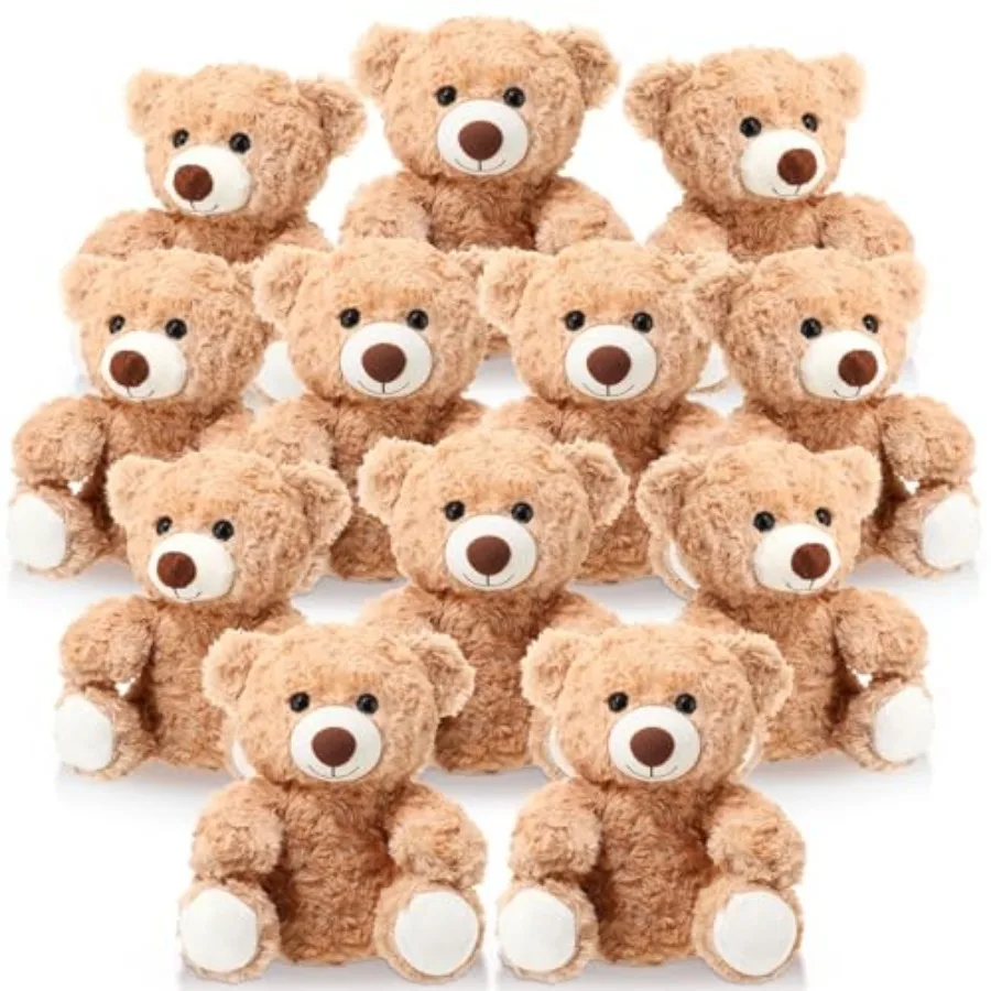

Pcs Bears Bulk 10'' Bear Stuffed Animal Baby Shower Decorations Small Stuffed Plush Toys Gifts for Girls Boys School Classroom