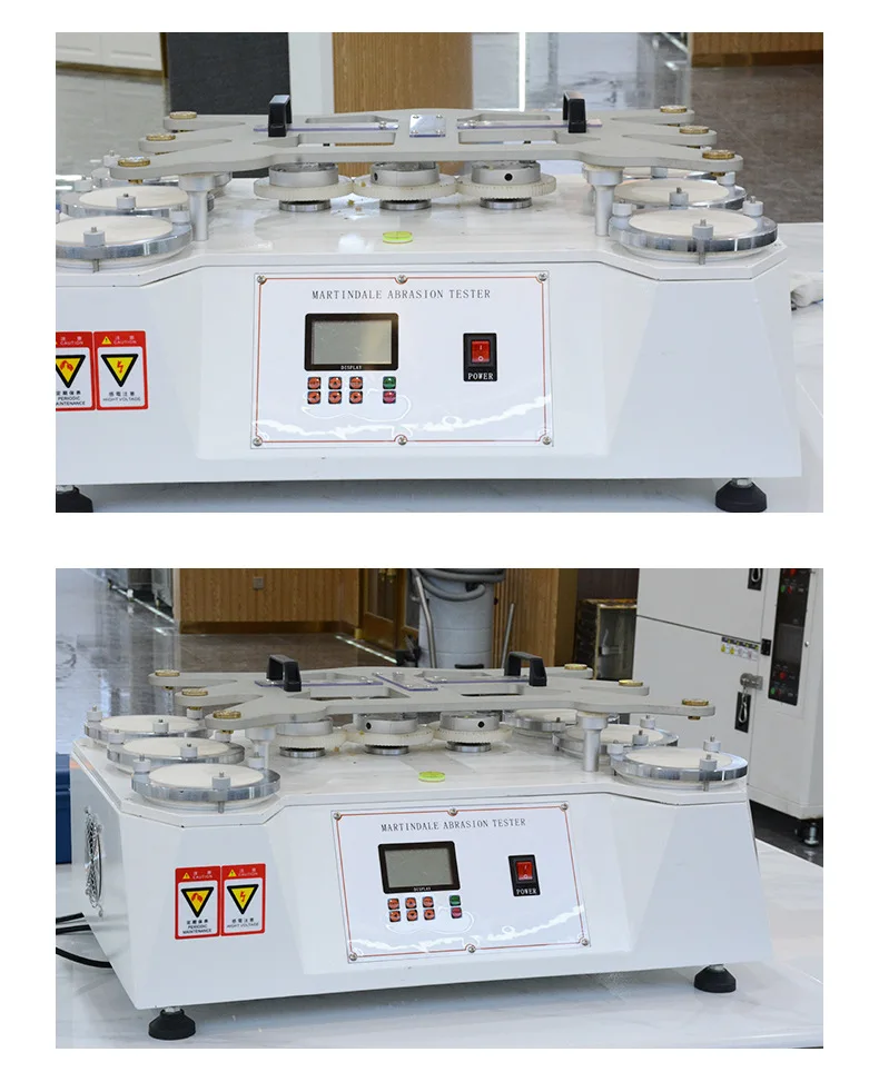 

Martindale testing machine 4-station Martindale friction tester leather fabric fabric wear testing machine