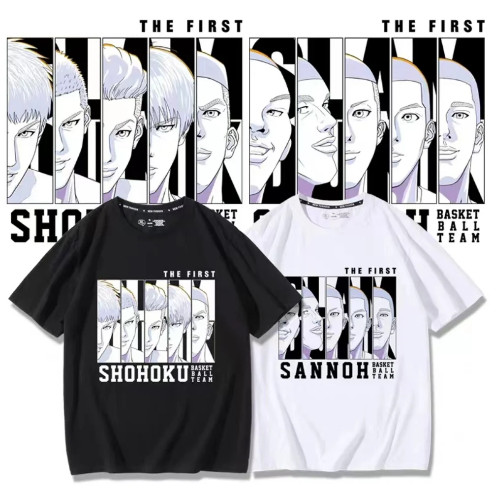 Slam Dunk Anime T-shirt Basketball Manga Graphic Original Oversized Cotton Men Short Sleeve Tee Women Top Summer Couple Clothing