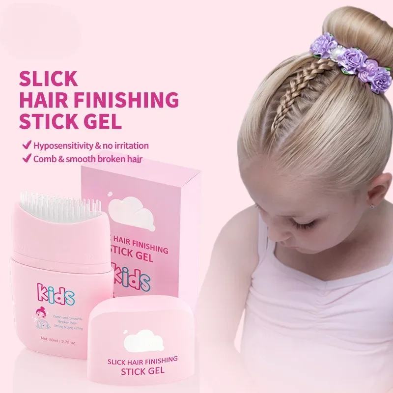 80ml Natural Children\'s Broken Hair Finishing Paste Styling Rod Styling Wax Rod Is Easy To Operate Styling Wax Rod Cross-border