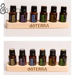 DoTERRA 에센셜 오일 나무 디스플레이 스탠드, 에센셜 오일 저장 랙, 부드러운 향수 병 거치대, 1 개, 6 홀
