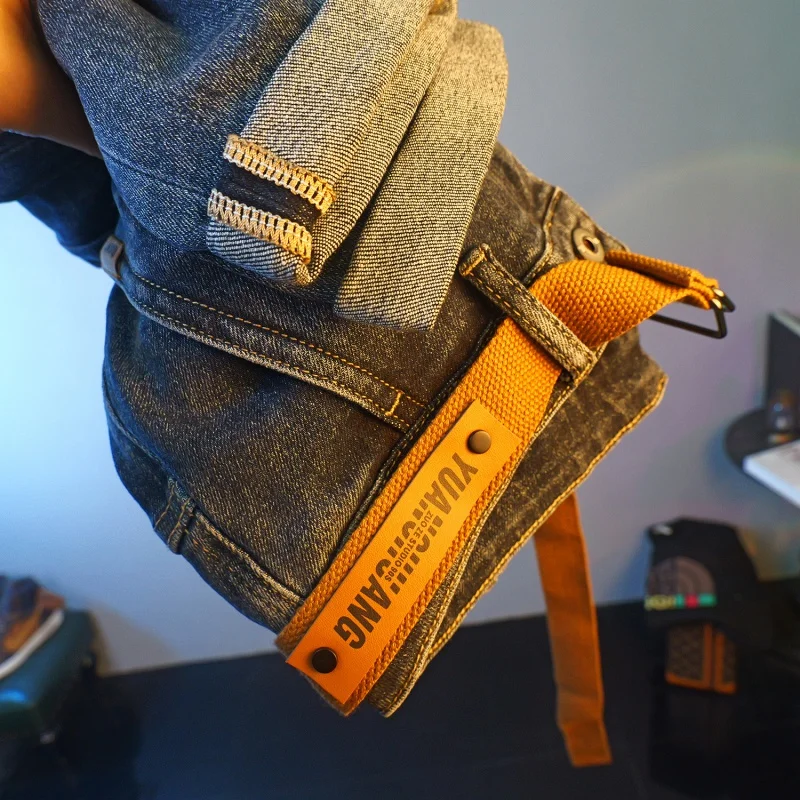 jeans for men Pu Shuai Autumn Trendy Ins Loose Straight Casual Trousers pantalones Style High Street Harem Pants Men ropa winter