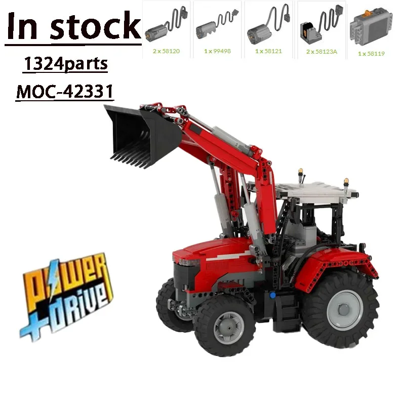 

MOC-42331 New RC Front End Loader Splicing Building Block Model 1324 Parts Kids Childhood Fun Toys Kids Birthday Toy Gifts