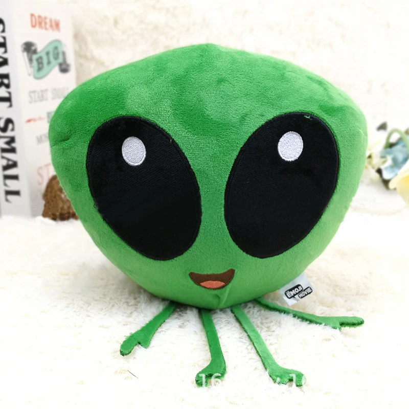 33cm Fashion Girl Funny ET Pillow Expression Adventure Green Alien Monster Plush Doll Toy Friend Boy Birthday Gift Toys