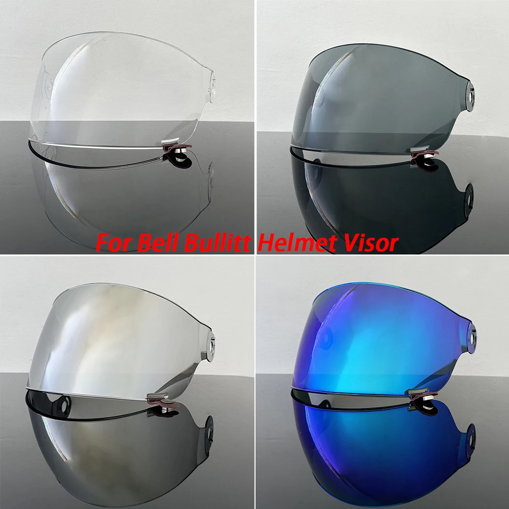 Motorcycle helmet Visor Anti-UV PC visor Lens Bullitt Model Smoke Dark Replacement Visor For Bell Bullitt