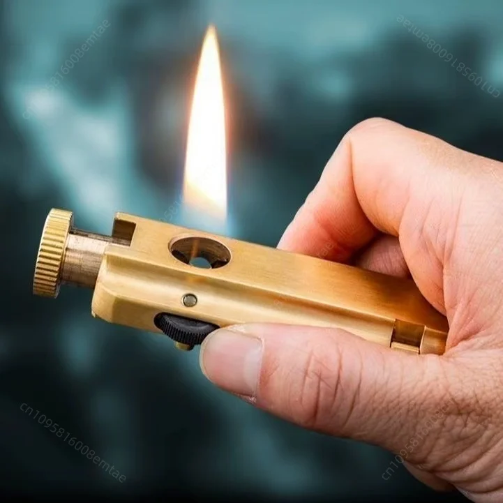 

Новая зажигалка Flamindo 2026 с боковым поджигом, латунная трубчатая зажигалка, аксессуары для сигарет, мужской подарок