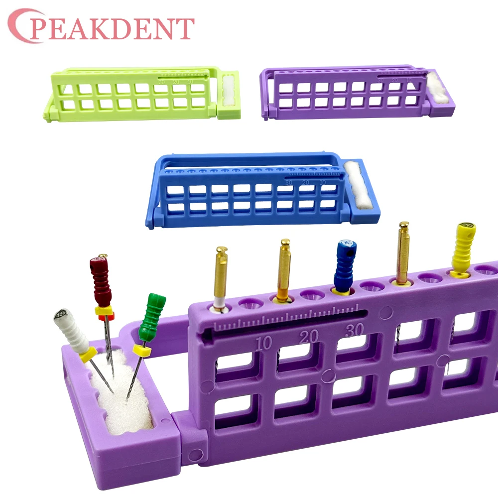 16 Holes Autoclavable Endo Files Holder Root Canal File Block Holder Dispenser Endodontic Drill Stand For Endodontic Files 1pc