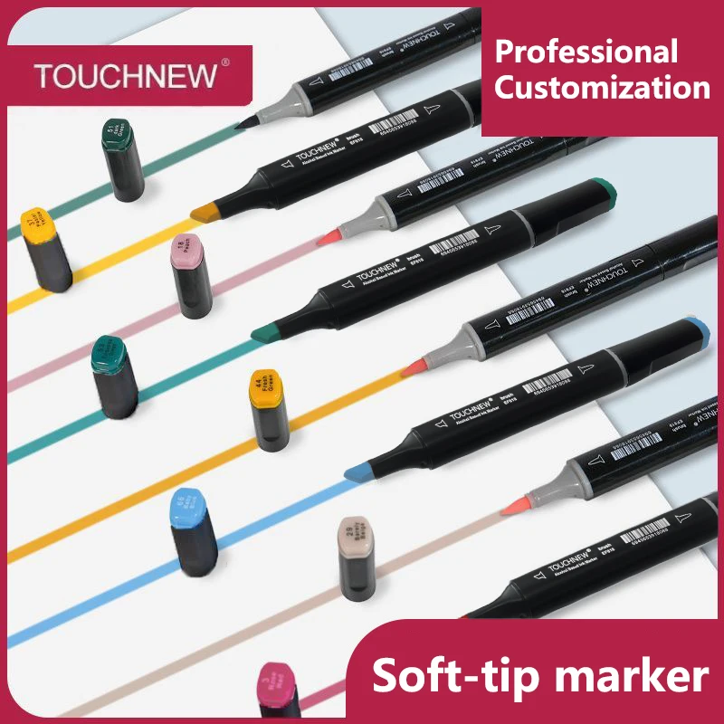 مجموعة أقلام تحديد الكحول ذات طرف مزدوج من 40-168 لونًا، أقلام تحديد مع حقيبة تخزين للأطفال البالغين، صناعة بطاقات الرسم والتلوين