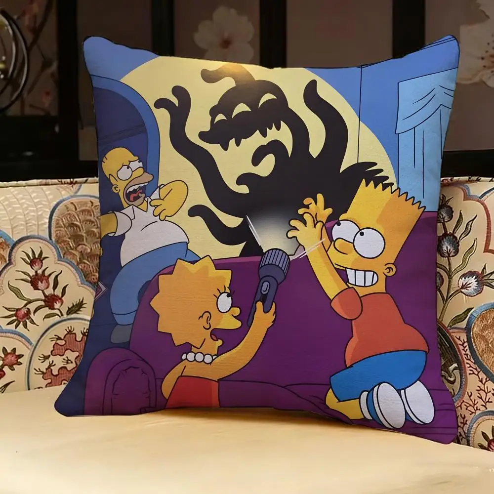 The S-Simpsons Anime-Kissenbezug, doppelseitig bedruckt, Sofakissen, Kopfteilkissen für Schlafzimmer – Detail 19