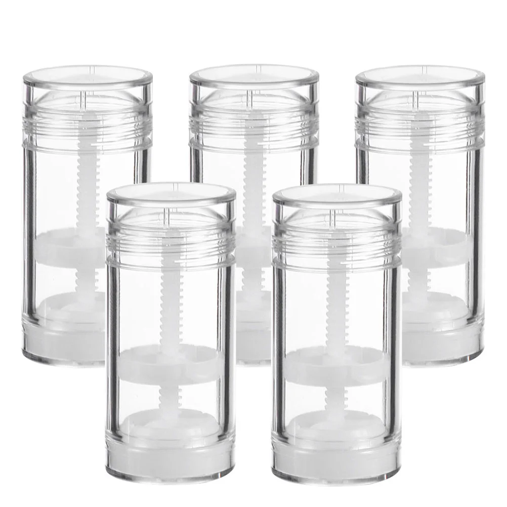 5 Pcs Round Deodorant Stick Container Bottle Cream Sub Dispenser Oil Seed Subs Holder Tubes