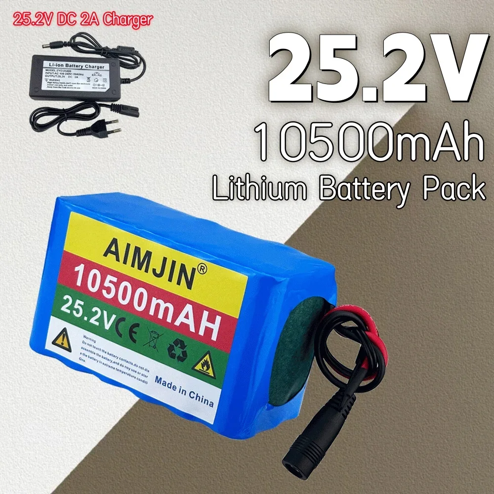 

6S3P 25.2V Lithium 10500mAh 18650 Battery Pack Suitable for Outdoor Power Supplies etc，With Charger