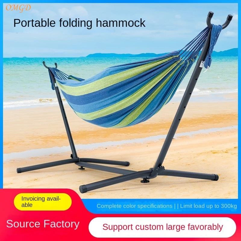 Anti-side-turn Canvas Camping Detachable Outdoor Hammock Stand Portable Camping Hammock Rede Camping Lits De Camping Home