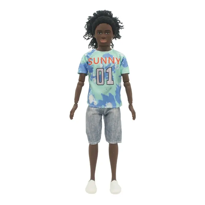 

Hot Sale Black Doll Men Male Figures Kids Toys Fast Shipping Items For Girl Boy Friend DIY Pretend Play Game Birthday Present