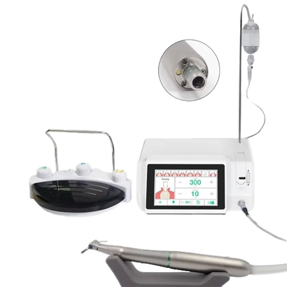 Dental Implant Motor with LED 20:1 Contra Angle Handpiece Touch Screen Professional Surgical Brushless Drill Implant Unit Machin