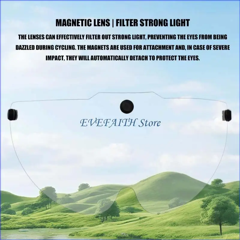 124B Motorcycle Helmets Visors Lens Featuring Anti Fog UV Construction And Quick Replacement Visors