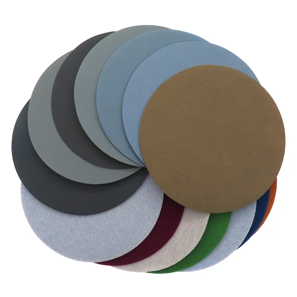 21PCS 6 Inch 150MM Flocking Waterproof Sandpaper 1500 to 10000 Grits Sanding Disc Self-adhesive Wet  Dry for Sanding Polishing