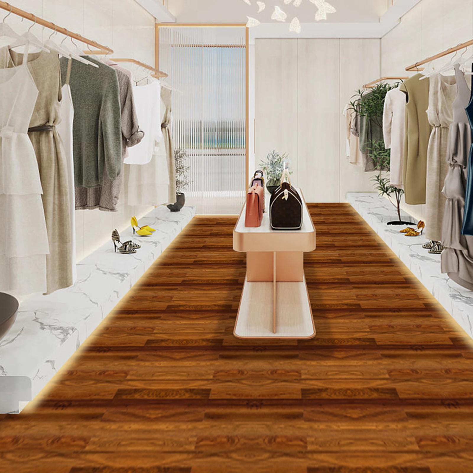 Removable Floor Tiles Stickers Dirt Resistance Wear-resistant Floor Sticker for Floor Bedroom Bathroom Kitchen