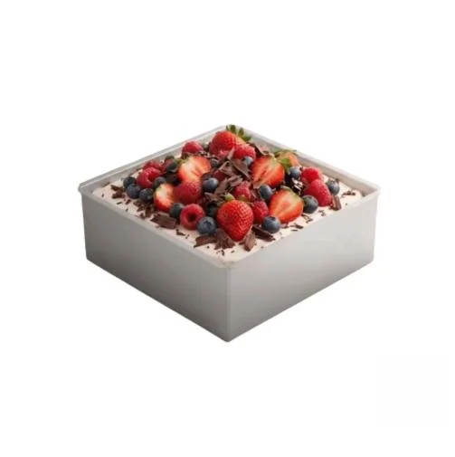 1 Piece Square Aluminum Alloy Cake Pan Anodized Removable Bottom Baking For Homemade Dessert Kitchen Bakeware Tool