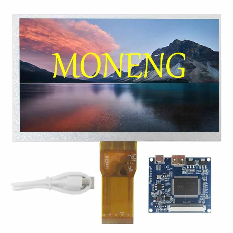 

Original 7 Inch 1024X600 LCD LCD Monitor High Quality Brightness 500nits IPS LCD Screen HD MI VGA DVI Controller Dirver Board