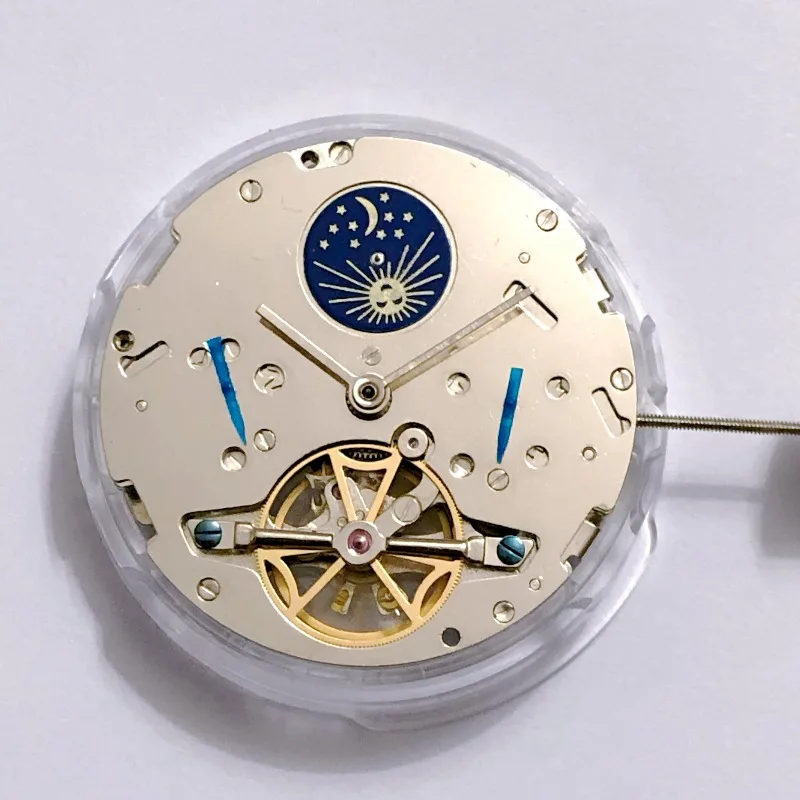 Parts are suitable for multi-functional automatic mechanical 12 o'clock star moon phase 6 o'clock lump flywheel six needles