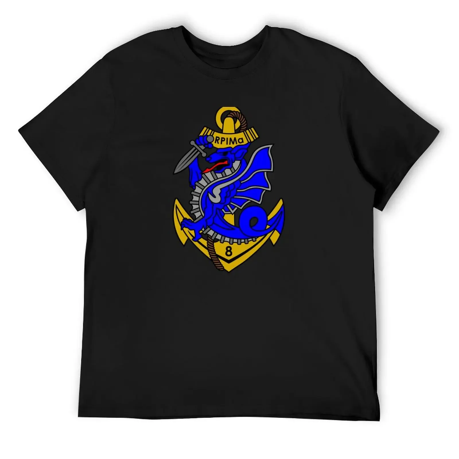 French 8th Marine Infantry Parachute Regiment T-Shirt anime tshirt quick drying kawaii clothes tshirts personalised T-shirt men
