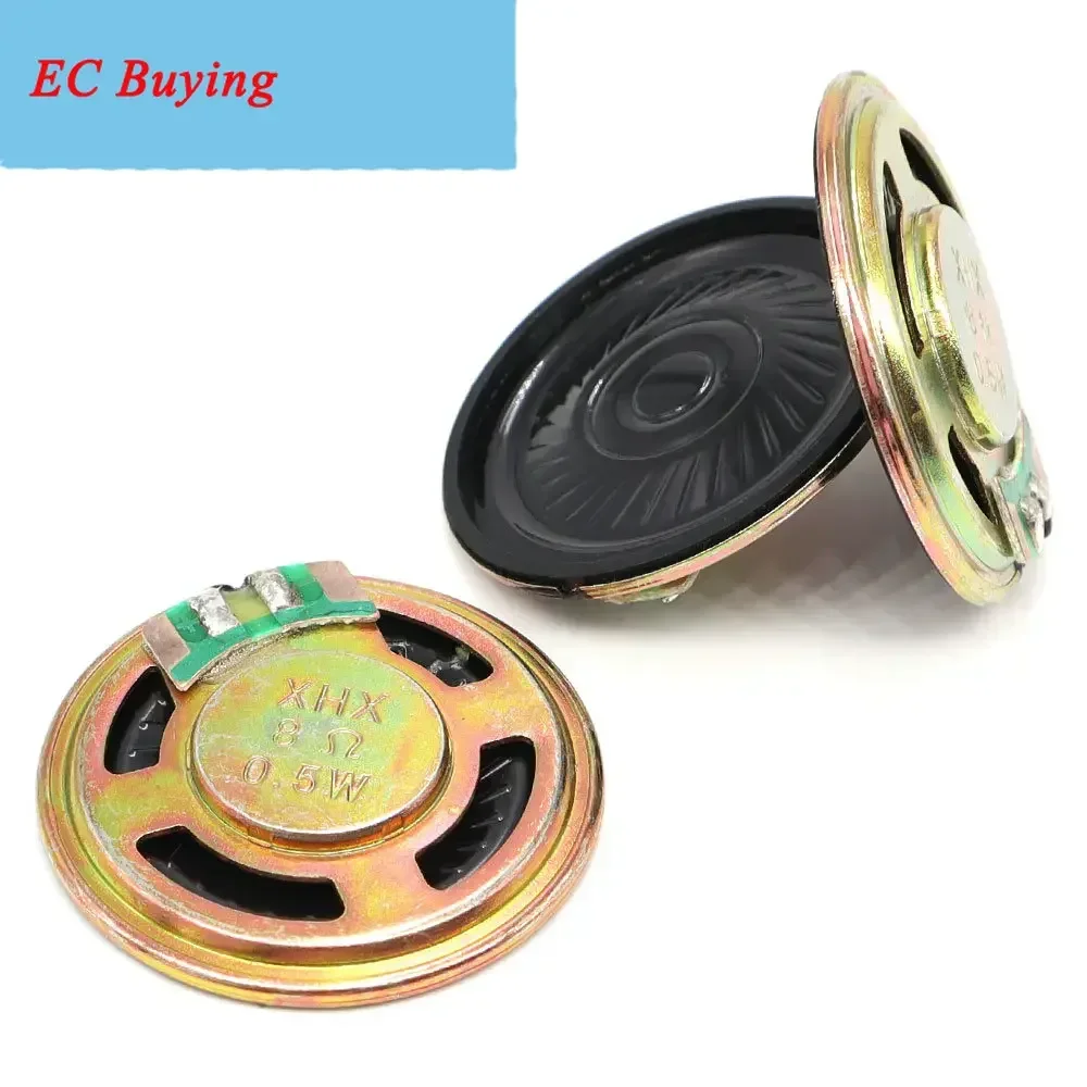 2 قطعة/الوحدة 36 مللي متر 8O hm 0.5 واط جديد رقيقة جدا المتكلم 8 أوم 0.5 واط 0.5 واط 8R المتكلم قطر 36 مللي متر 3.6 سنتيمتر سمك 5 مللي متر #5