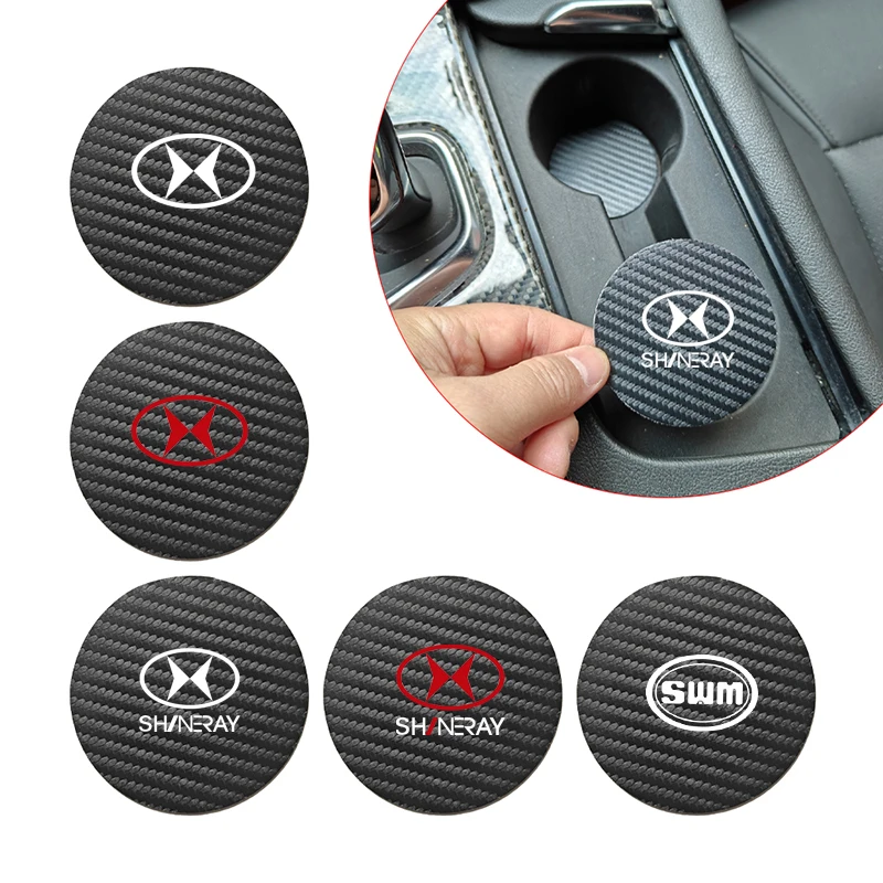 PU Leather Car Water Cup Cup Pad Water Cup Coasters For SWM G01 G05 Swm X3 X7 EROE X2 G01F G03F Shineray 2023 2024+ Accessories