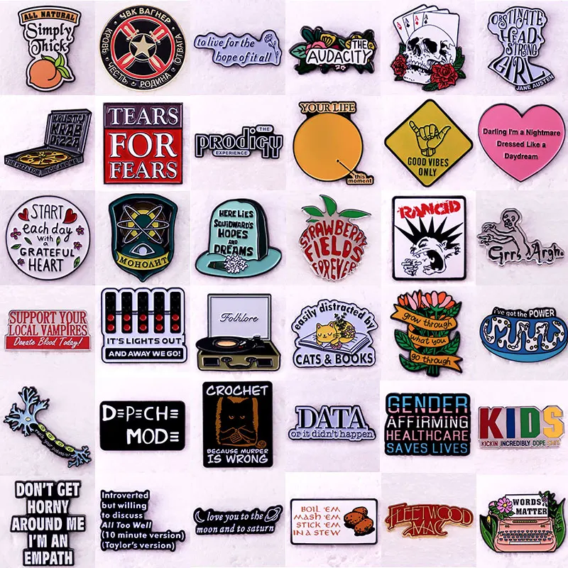 

Rock Band Enamel Pins Collection Brooch Women Men Badge Backpack Lapel Fashion Jewelry Accessories For Friendsgifts