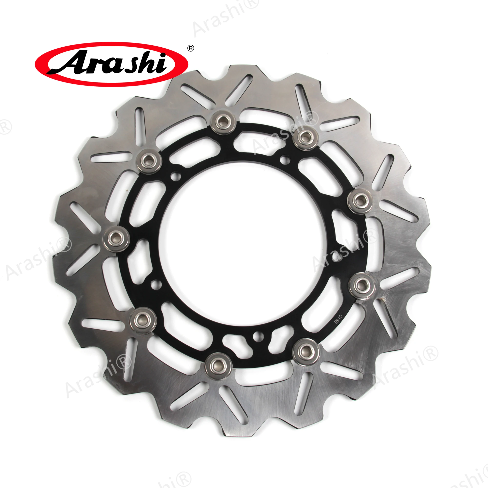 Arashi 1 Set  298 / 245 mm CNC Floating Front Rear Brake Disc For YAMAHA FZ6 / Fazer 2004 2005 2006 2007 2008 Brake Rotor Disk