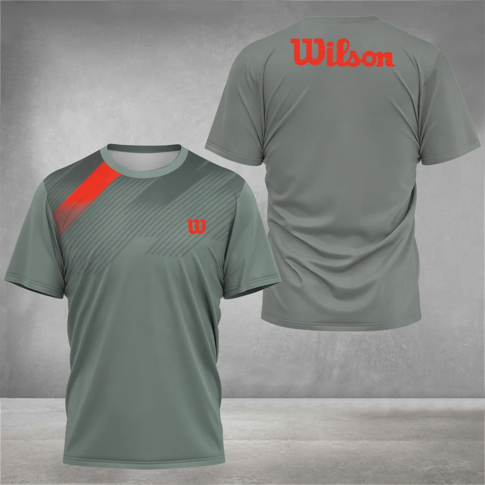 2024 yaz erkek hafif hızlı kuru spor tişört moda tenis Badminton basketbol kısa kollu T-shirt yeni spor