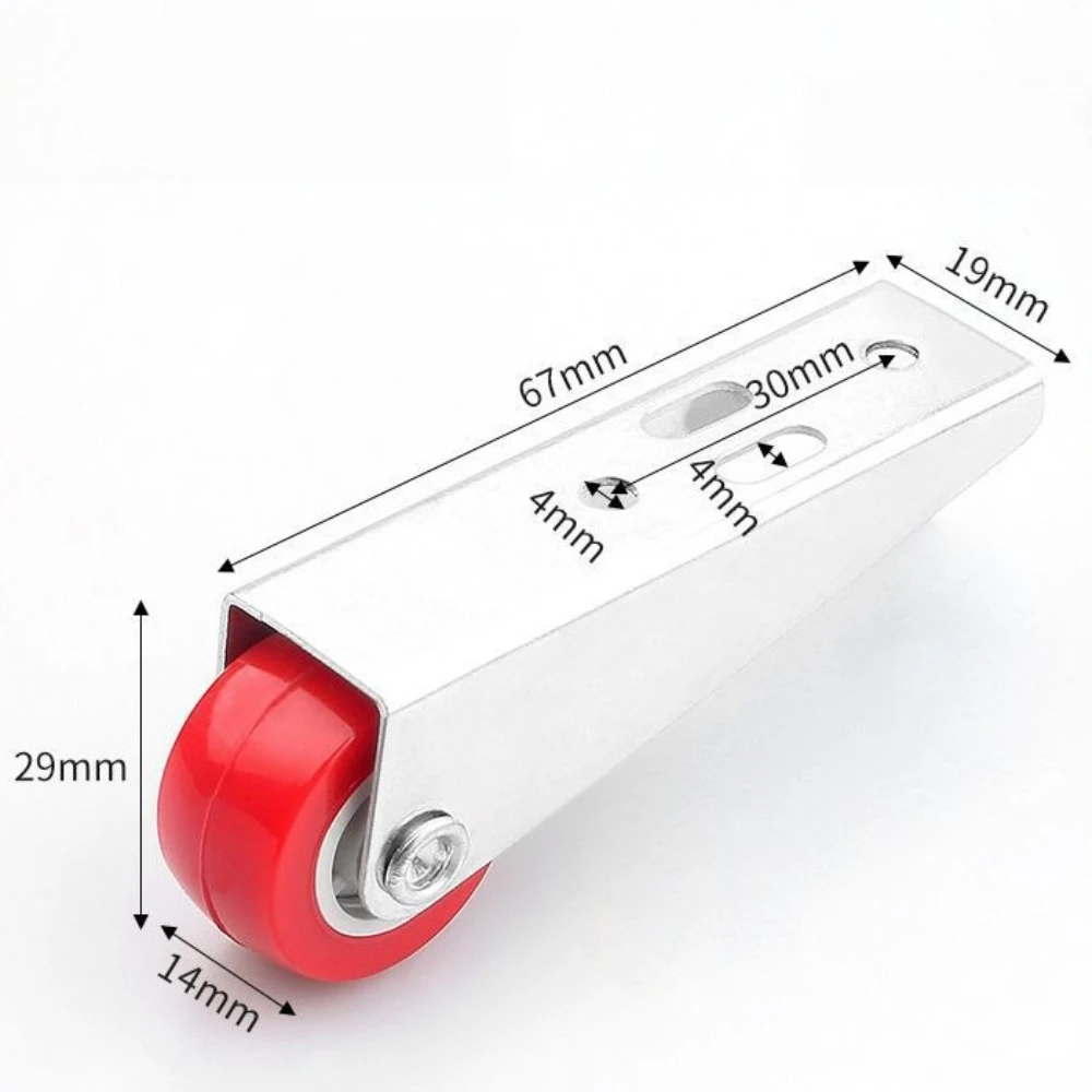 Ruote di traduzione inferiore della porta Rulli per porte scorrevoli Caratteristica anti-cedimento Misura universale per accessori cerniere puleggia per mobili