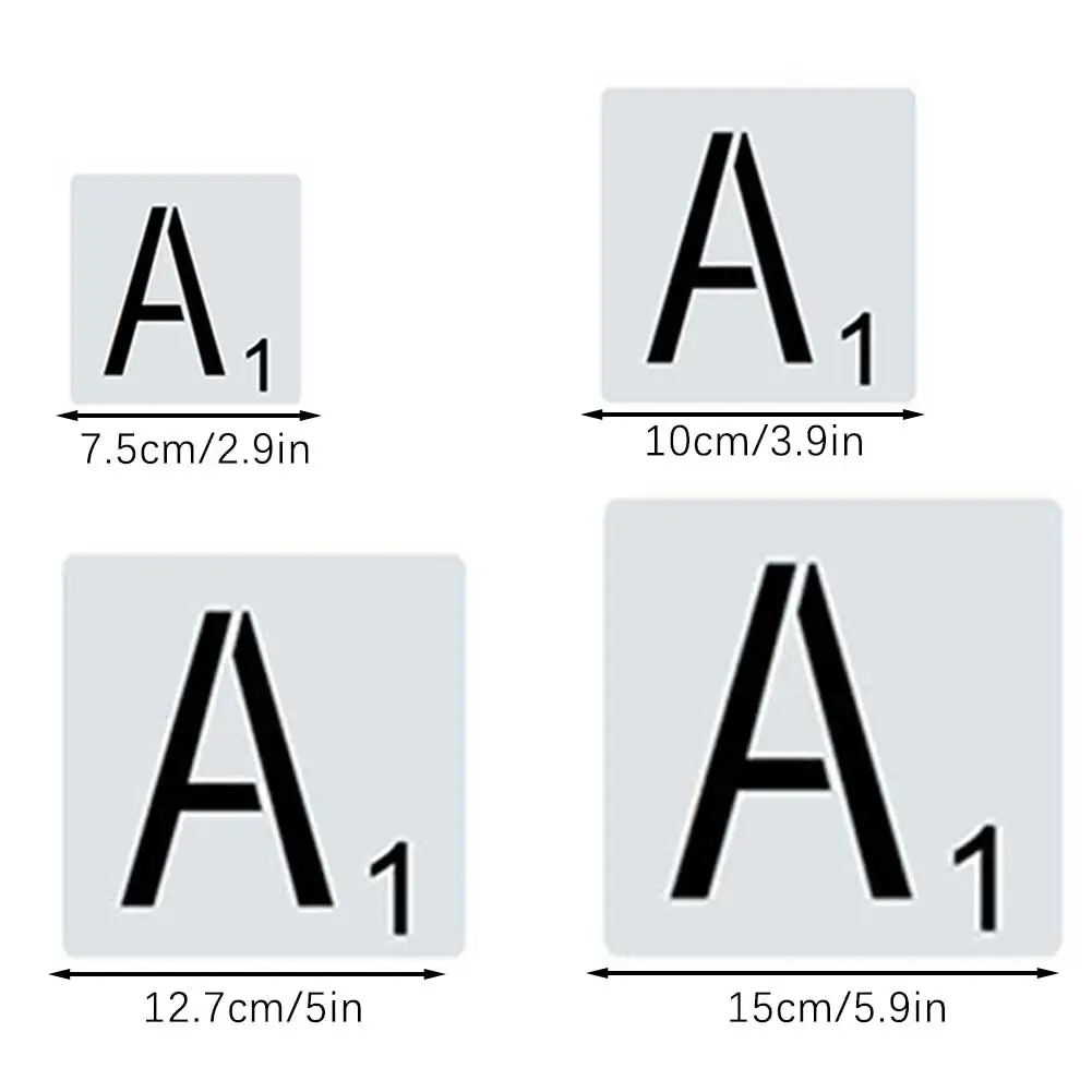 Englische Alphabete/Buchstabenschablonen zum Malen. Erstellen Sie individuelle Schildervorlagen für DIY-Wände