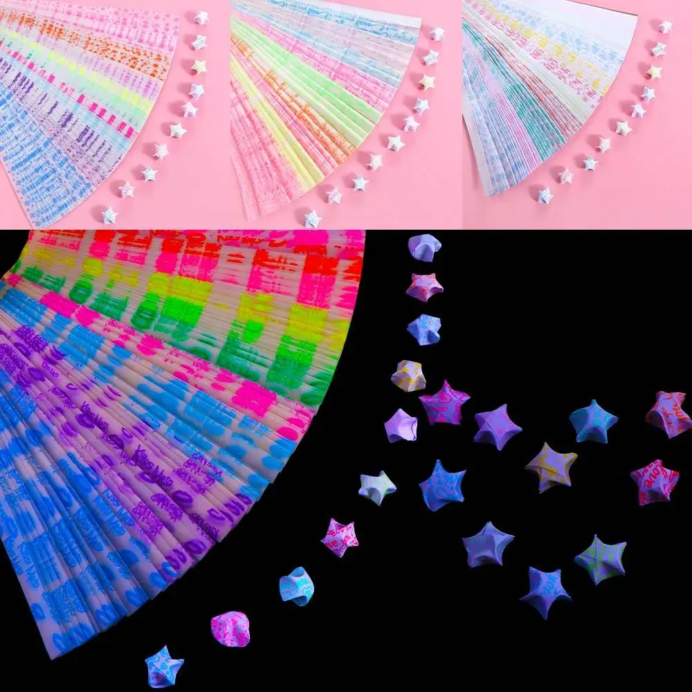 2023 Creative Lucky Glitter Decorative for DIY Arts Craft Origami Paper Craft Paper Stars Paper