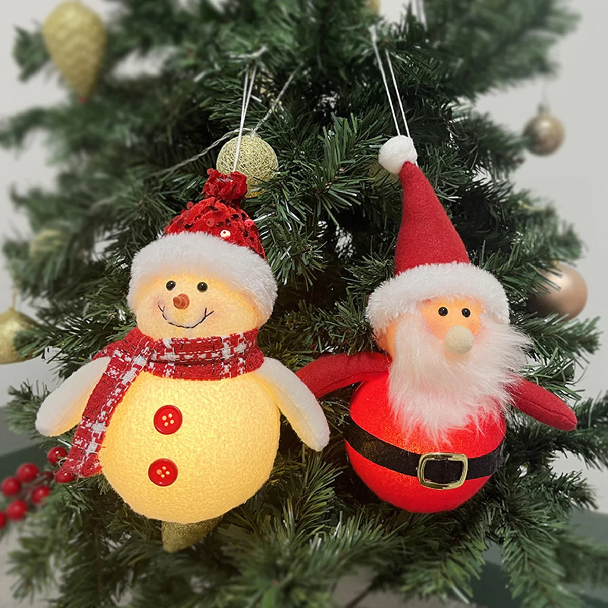 2023 Christmas Tree Snowman Light Pendant Christmas Decoration For Home Xmas Gifts Cristmas Gifts Navidad Natal New Year