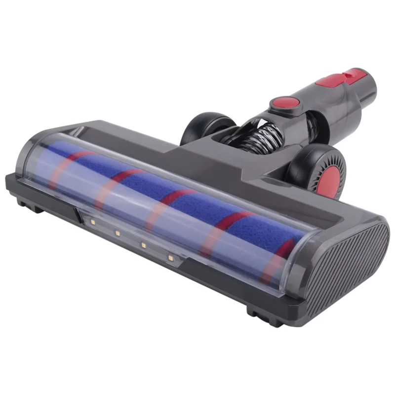ABKR-Motorized Floor Brush Head For Dyson V8 V7 V10 V11 Vacuum Cleaners With Soft Roller Brush LED Headlights Parts Accessories