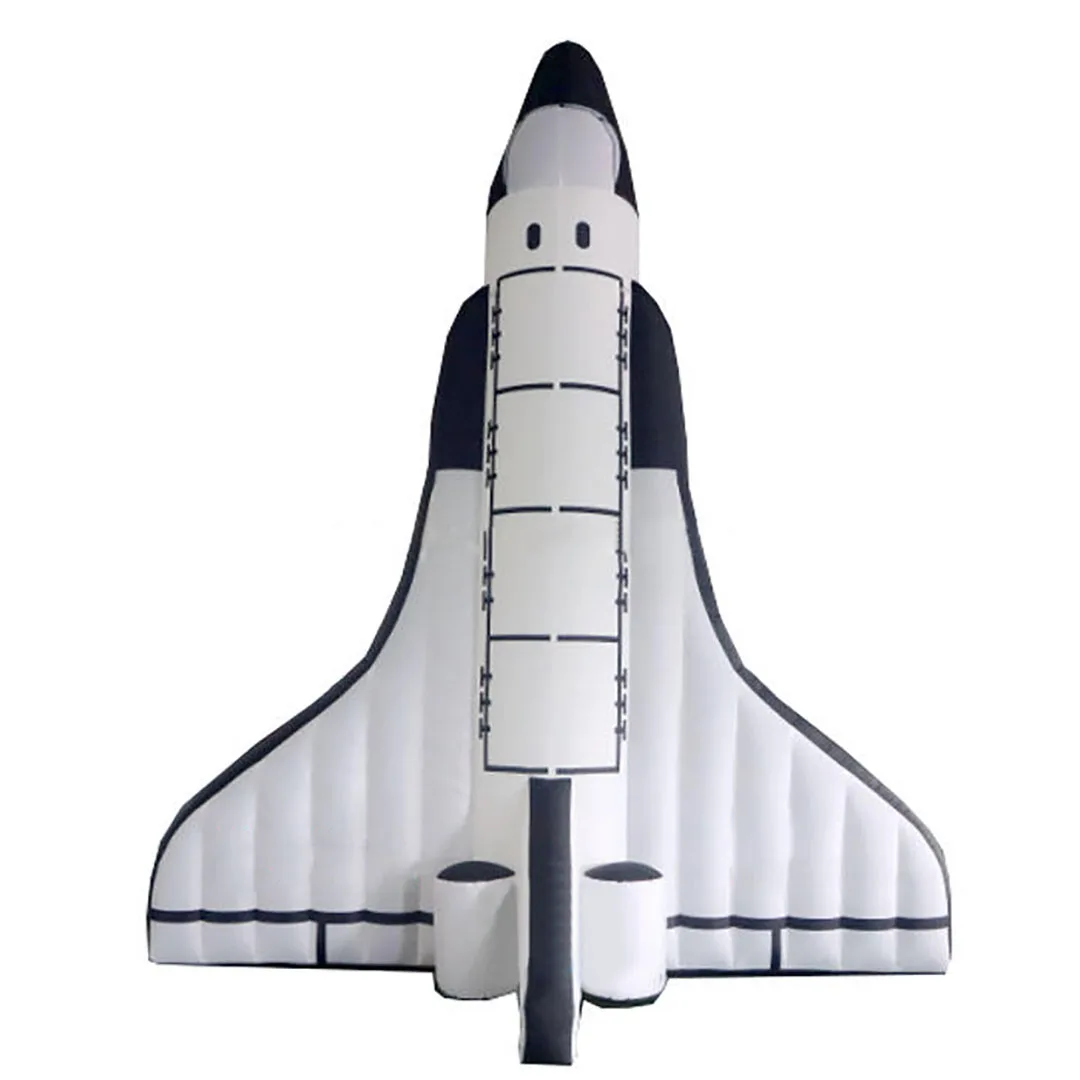 กระสวยอวกาศเป่าลมขนาดยักษ์ รูปทรงจรวด ของตกแต่งงานปาร์ตี้ งานคาร์นิวัล งานพาเหรด ฉากหลังถ่ายรูป พร็อพสำหรับจัดแสดง