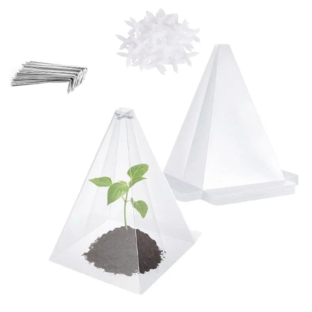 11.8 x 7.8 Inch PVC Plant Protectors for Frost Rain Wind and Animal Defense in Home Gardens Greenhouses and Container Setups