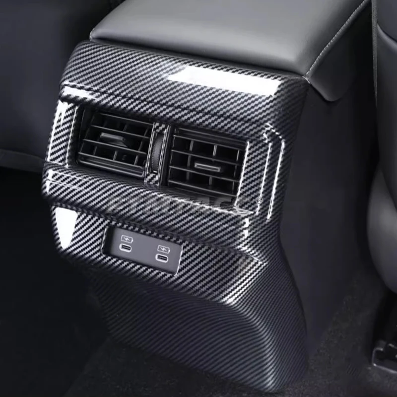 Car Accessories For Honda Accord 11th Gen 2023-2026 ABS Carbon Fiber Style Interior Center Console Armrest Box Frame Cover Trim