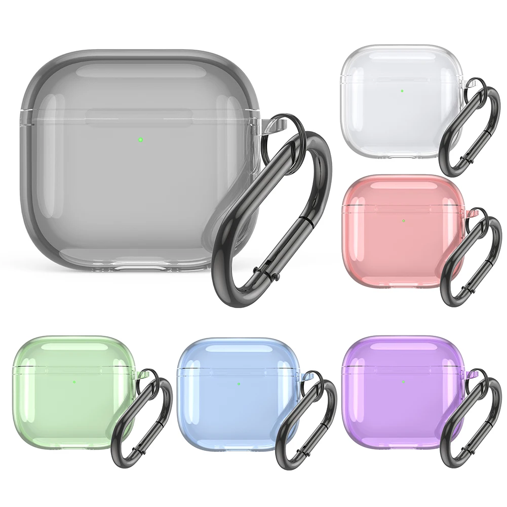 เคส TPU เคสผิวนิ่มพร้อมปกป้องตัวเครื่องป้องกันการล็อกสำหรับ Apple airpods 4 2024เคสชาร์จเคสโปร่งใส