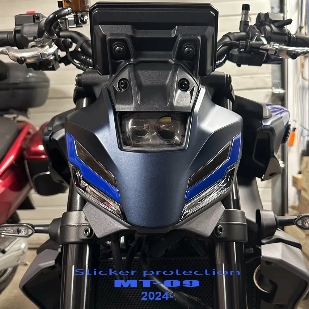 

For MT-09 MT 09 2024 2025 Headlight Side Decorative Stickers MotorcycleSticker Decal 3D Protection Decals