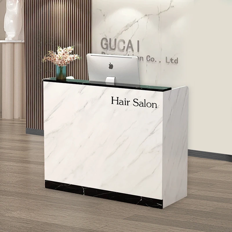 

Reception Checkout Reception Desk Elegant Modern Adult Design Customer Luxury Reception Desks Commericial White Bureau Furniture