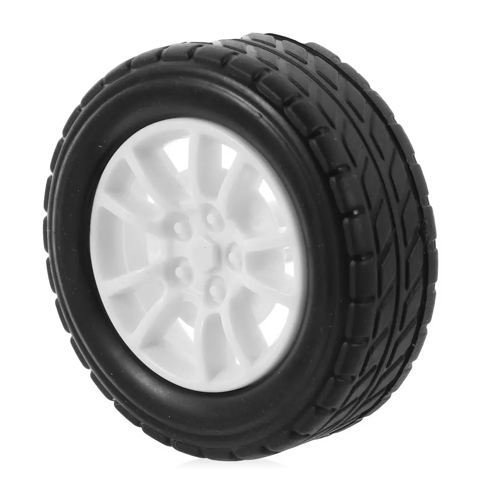 Robot DIY niños RC cubos de rueda de coche repuestos neumáticos de goma ruedas de actualización