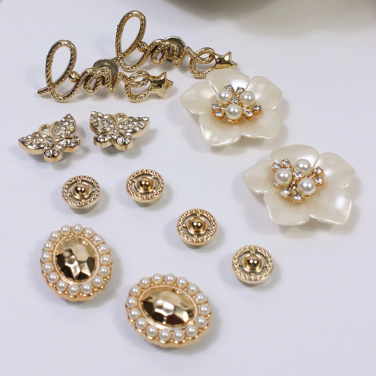 Shoe Charms for Clogs Silver Color DIY Accessories Cute & Edgy Butterfly Pearl Chains Flower Animals Decor Fashion For Sandals image 6