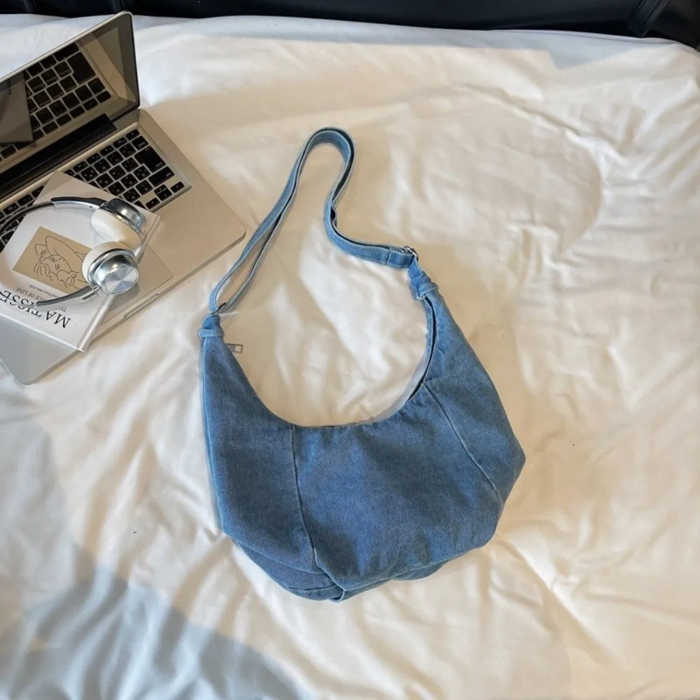 أزياء خمر الدنيم حقيبة كتف سعة كبيرة عبر الجسم المتشرد حقيبة رافعة سستة تنوعا حقيبة يد حقيبة يد