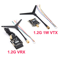 FPV 1.2GHz 1.2G 0.1mW/25mW/200mW/1000mW 8CH Transmitter TX & Receiver RX FPV Combo for RC Models Drone Quad Enhancement Booster