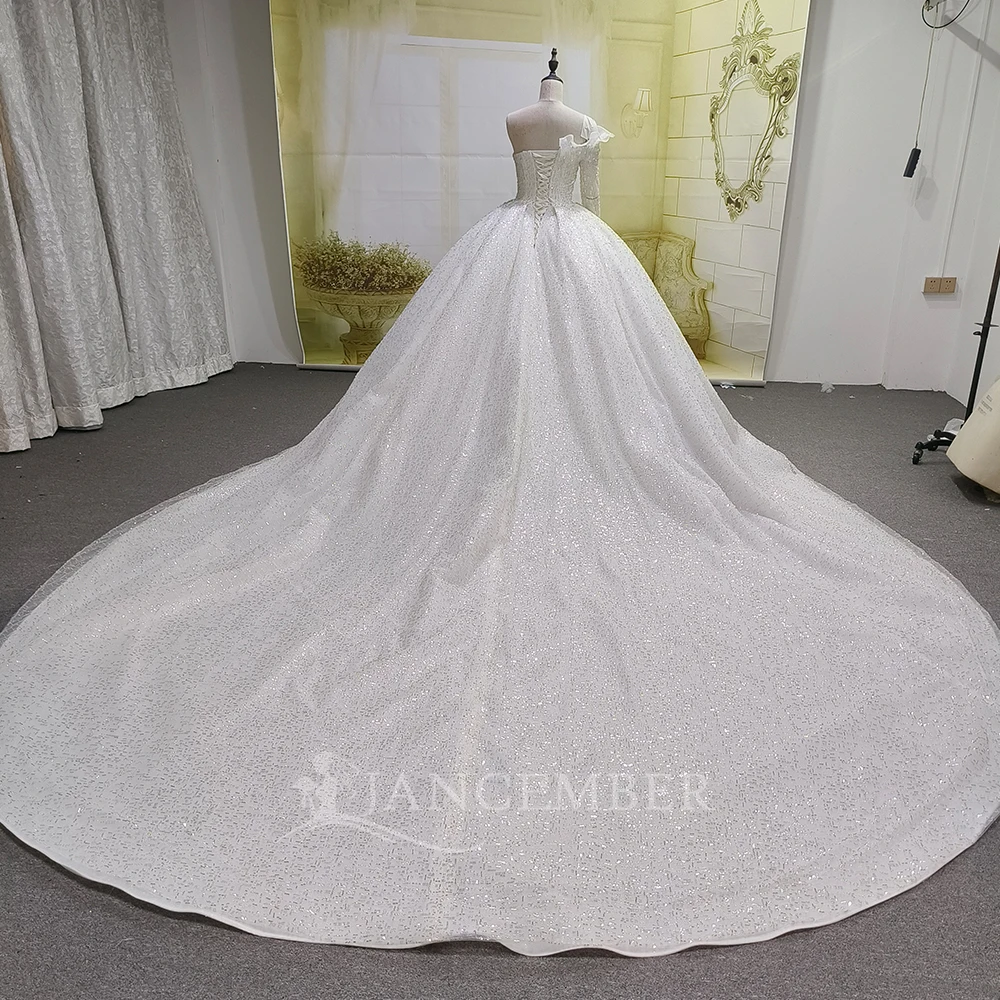 Short Sleeves Ball Gown Wedding Dress 2025 Vintage High Collar Organza Wholesale Party Princess Bride Plus Size Vestido de Noiva
