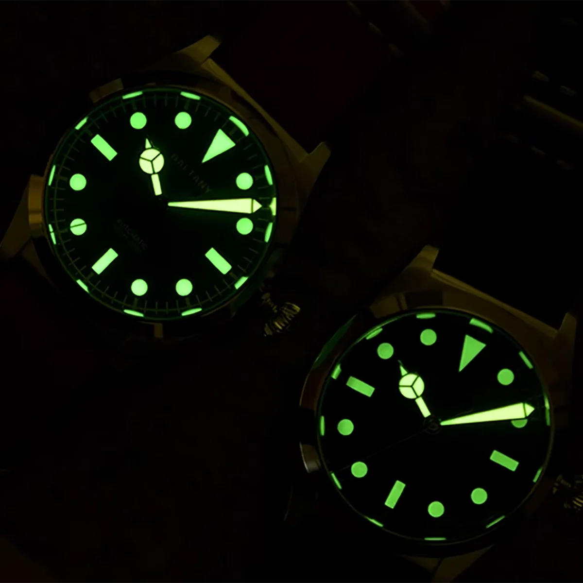 Baltany 2025 new ST1701 retro men's mechanical watch sapphire stainless steel waterproof 10Bar luminous C3 reloj hombre watches