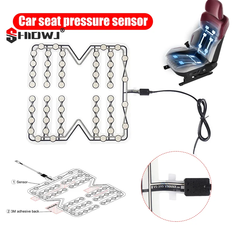 1Pcs Universal Car Seat Pressure Sensor Safety Belt Warning Reminder Pad Occupied Seated Alarm Parts Car Accessories