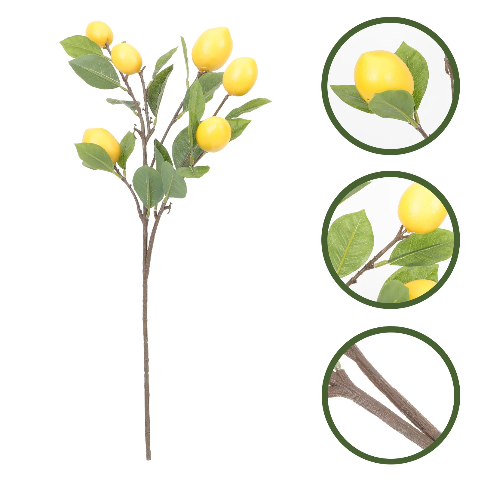 

Fake Lemons Branch Imitation Spring and Summer Decorations for Kitchen Green Leaf Garland